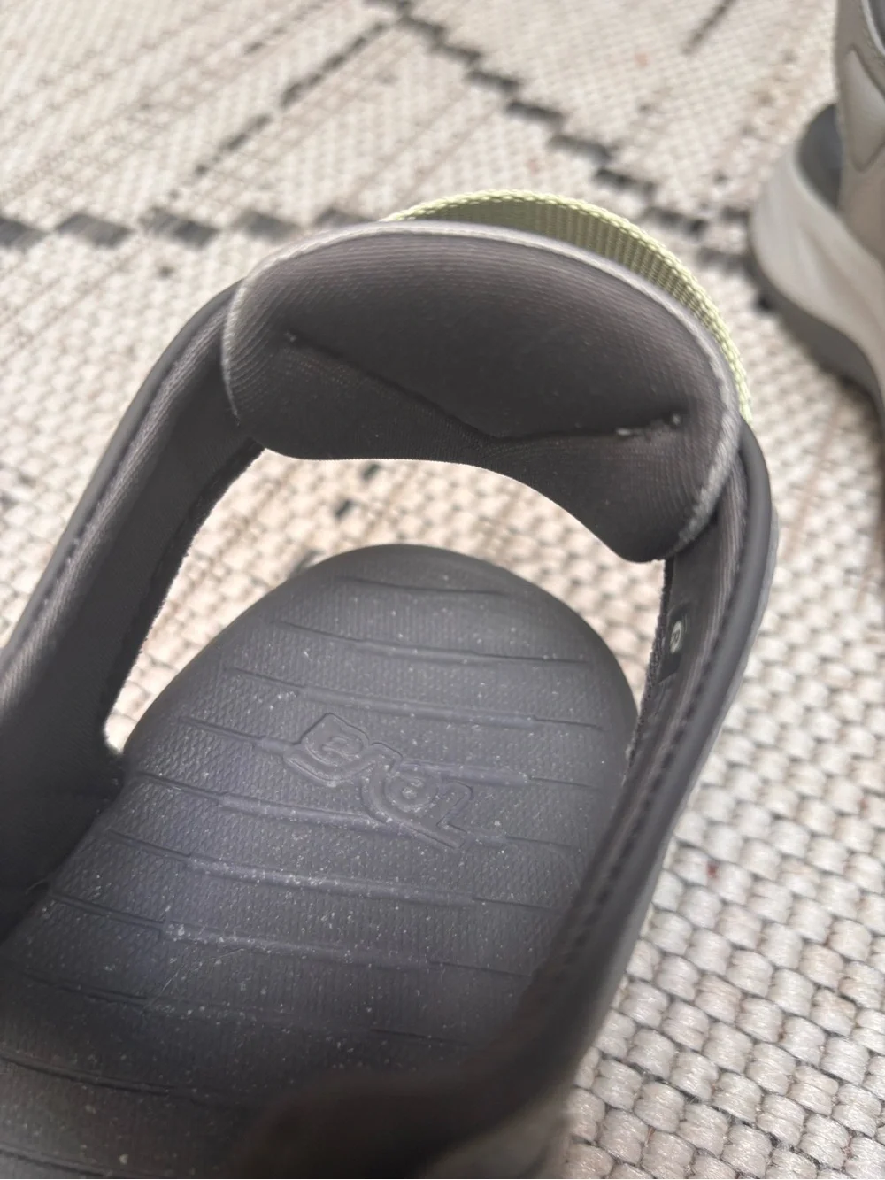 Teva Gray and Olive Strappy Hiking Sandals